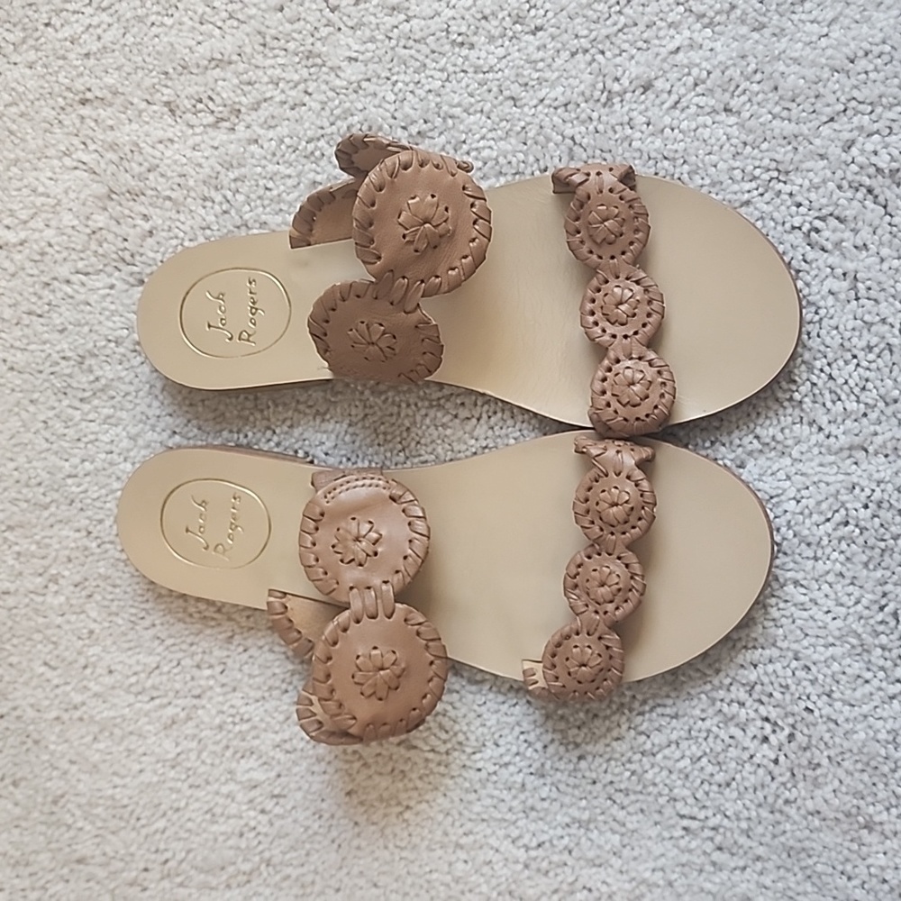 Jack Rogers Tan Lauren Sandals
